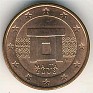 Euro - 1 Euro Cent - Malta - 2008 - Cobre Chapado en Acero - KM# 125 - 16,3 mm - Obv: Doorway Rev: Denomination and globe  - 0